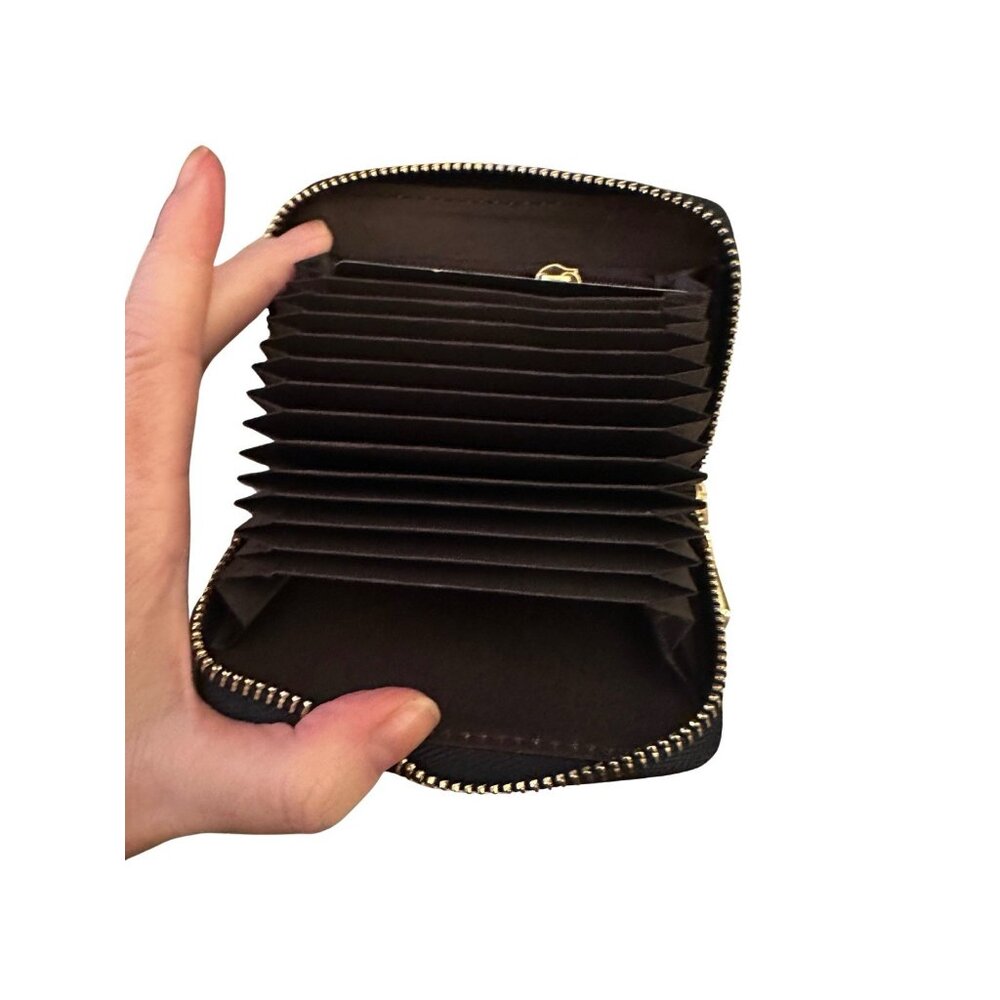 NWT Genuine Leather Compact Bee Wallet / Card Holder - Small - Picture 3 of 3